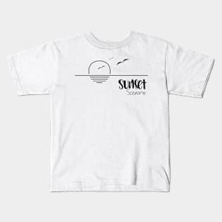 sunset scenario Kids T-Shirt